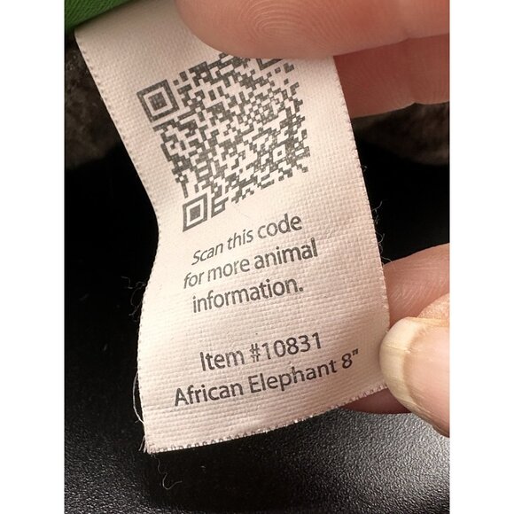 K&M Wild Republic African Gray Elephant 8" Bean Bag Plush Stuffed Animal - Picture 9 of 11